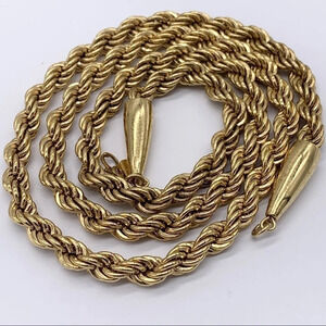 Monet Vintage Gold Twisted Rope Chain